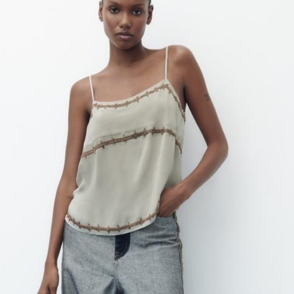 Zara Tops - 🆕️ Zara Limited Ed Sage Viscose Top